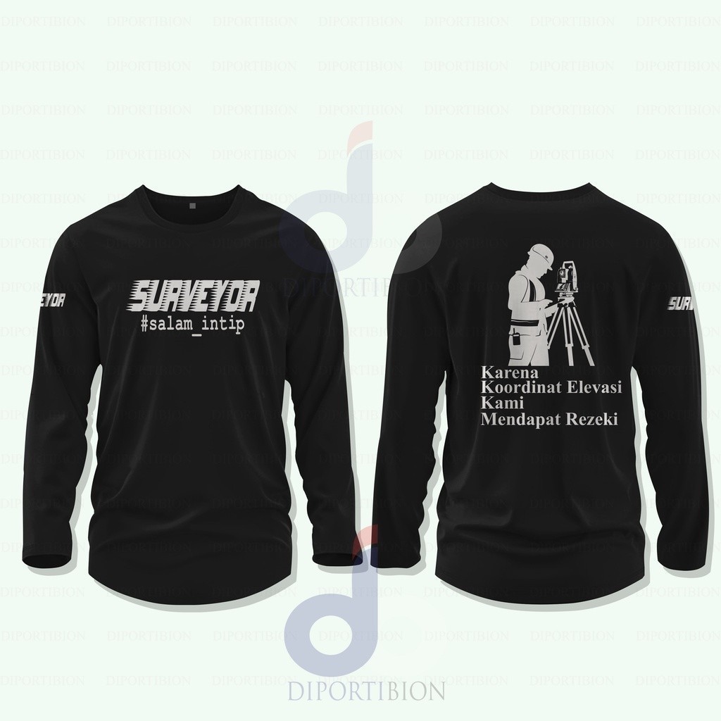 แฟชั่น 2025 Surveyor เสื้อยืดแขนยาว/surveyor Greetings Peek เสื้อยืดแขนยาว