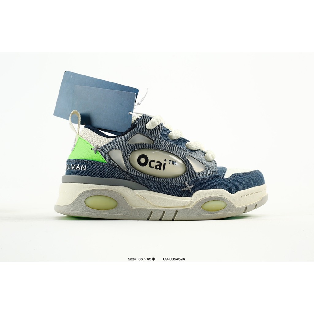 รองเท้าสเก็ตบอร์ดสไตล์เรโทร แบบคู่หนา-soled จาก Ocai