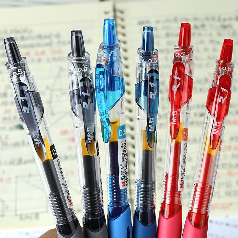 Guangxin GP1008 แท่งนวดปากกานักเรียนคุณภาพสูง 0.5 ปากกาลายเซ็นคาร์บอนสํานักงานปากกาแนวนอน GP1008 กดป