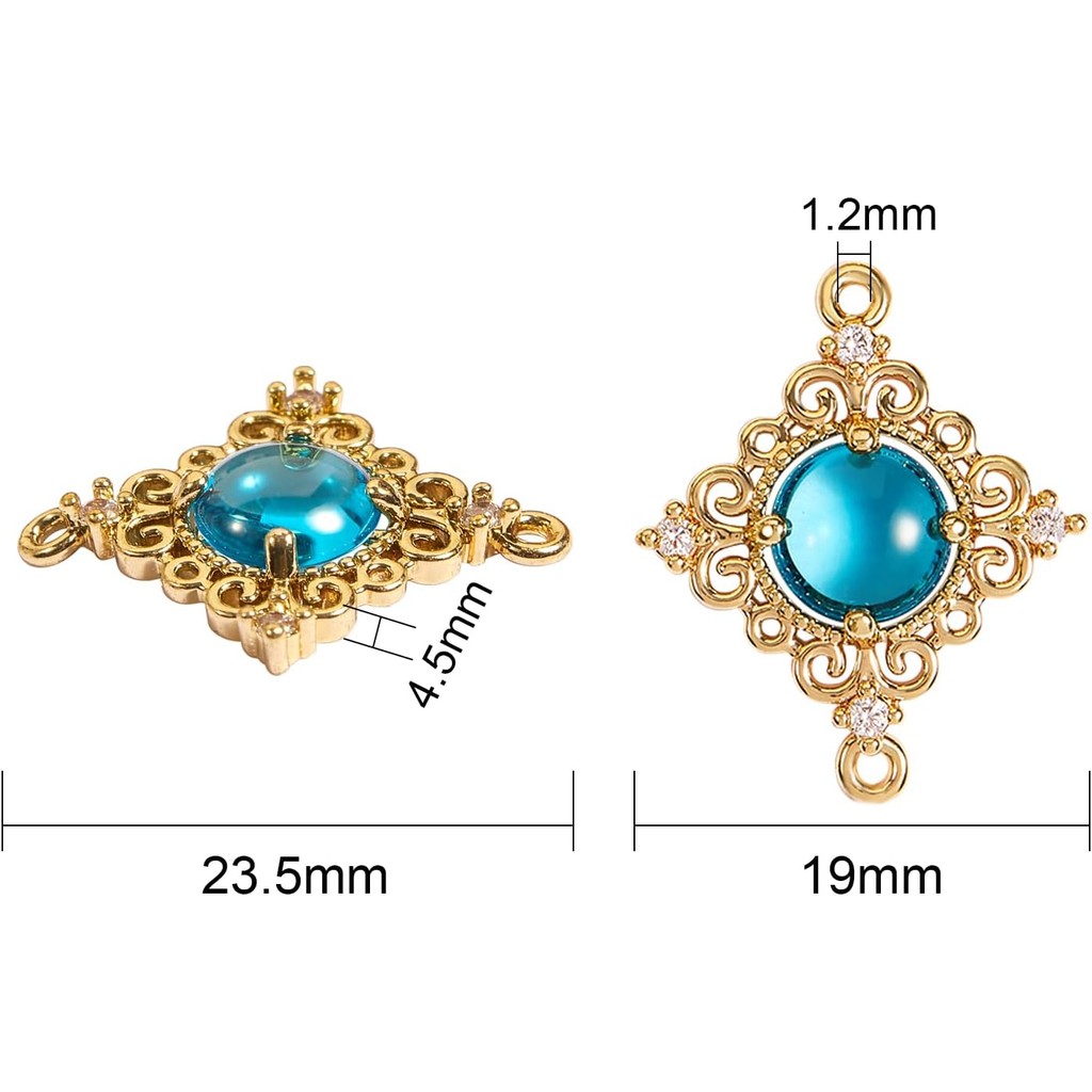 BEEFLYING ชุดเชื่อมต่อแก้วลิงค์ 14 พีซ จี้สีสันหลากหลาย สำหรับทำสร้อยคอมือต่างหู เครื่องประดับ VRM9