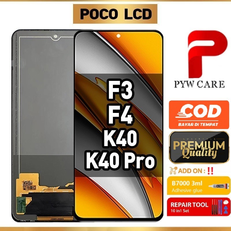 หน้าจอ LCD ที่รองรับสําหรับ Poco F3 / Poco F4 / Redmi K40 / Redmi K40 Pro / Mi 11X / Black Shark 4 P