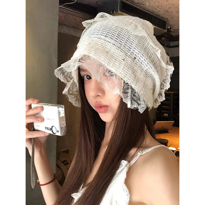 หมวกลูกไม้สำหรับ 여름 ดีไซน์น่ารัก อเนกประสงค์และระบายอากาศได้ดี