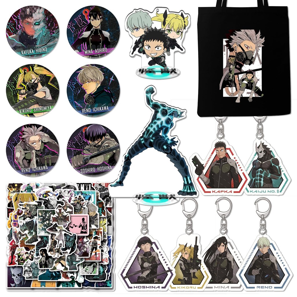 Dirolvon Monster No 8 Hibino Kafka Goods Akuchi Mina Lucky Bag Set Badge Acrylic Stand Lomo Card วัน