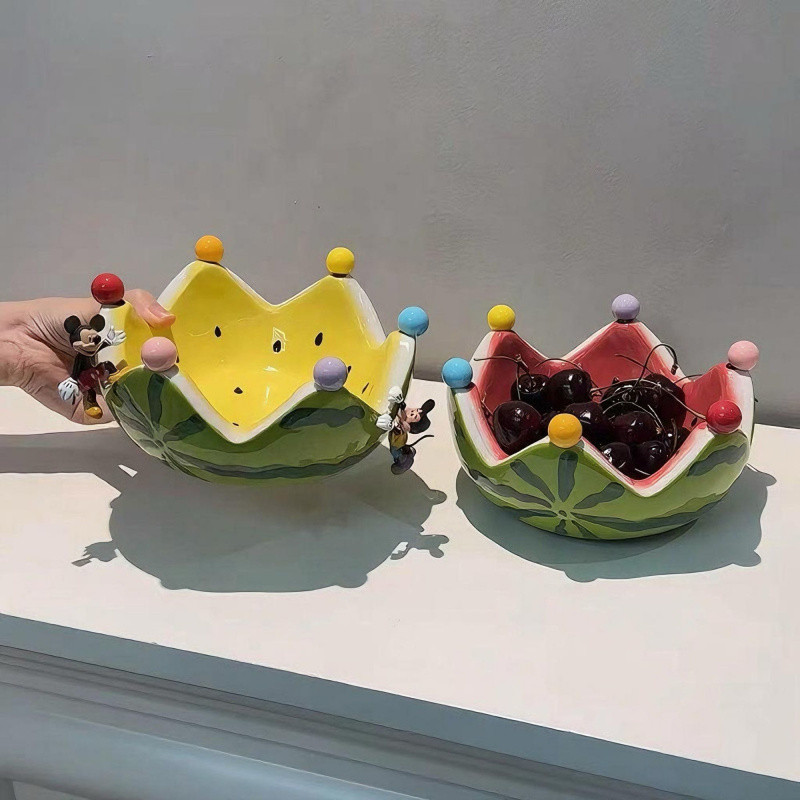 มาใหม่บ้านสร้างสรรค์ชามแตงโมเซรามิก UXTX