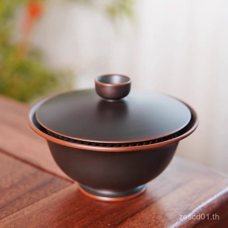 ราคาที่น่าตื่นตาตื่นใจRetroขนาดเล็กสบายGaiwanแร่ดิบZisha Qinzhouสไตล์ใหม่Handmade Xingxingกาน้ําชาFu