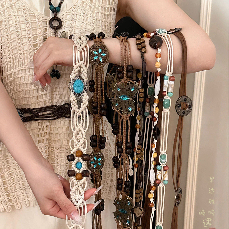 สายคล้องเอว Waist Chain ออกแบบ สไตล์เรโทร เอวอุปกรณ์เสริมตกแต่ง เครื่องประดับแฟชั่นผู้หญิง Y2K