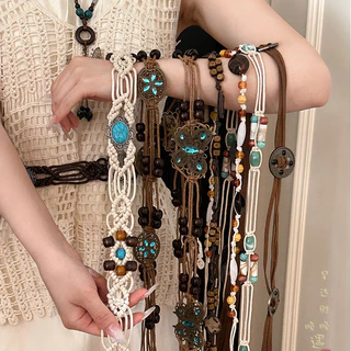 สายคล้องเอว Waist Chain ออกแบบ สไตล์เรโทร เอวอุปกรณ์เสริมตกแต่ง เครื่องประดับแฟชั่นผู้หญิง Y2K