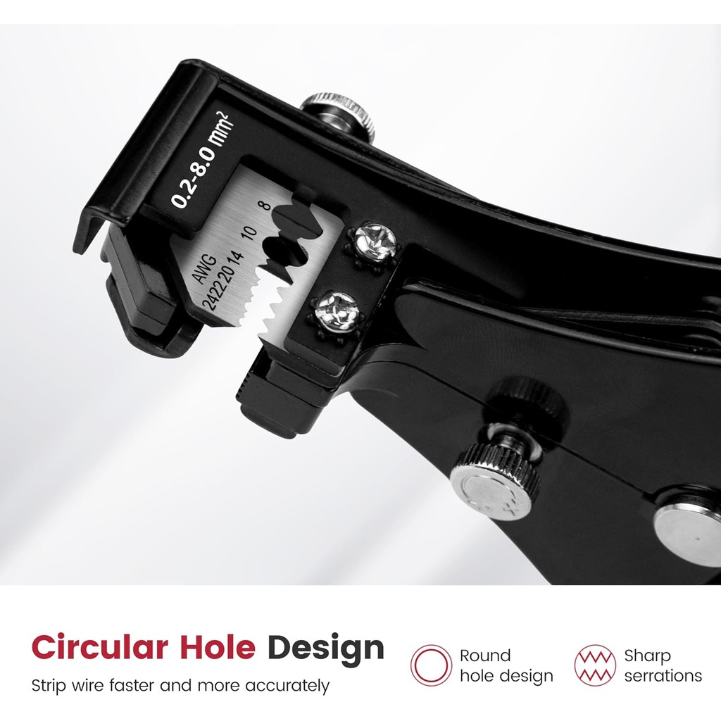 ไคเวเอตส์ เครื่องปอกสายไฟอัตโนมัติ/เครื่องตัดสายไฟ,3 ใน 1ปรับลวด นักเต้นระบําเปลื้องผ้า เครื่องมือสํ