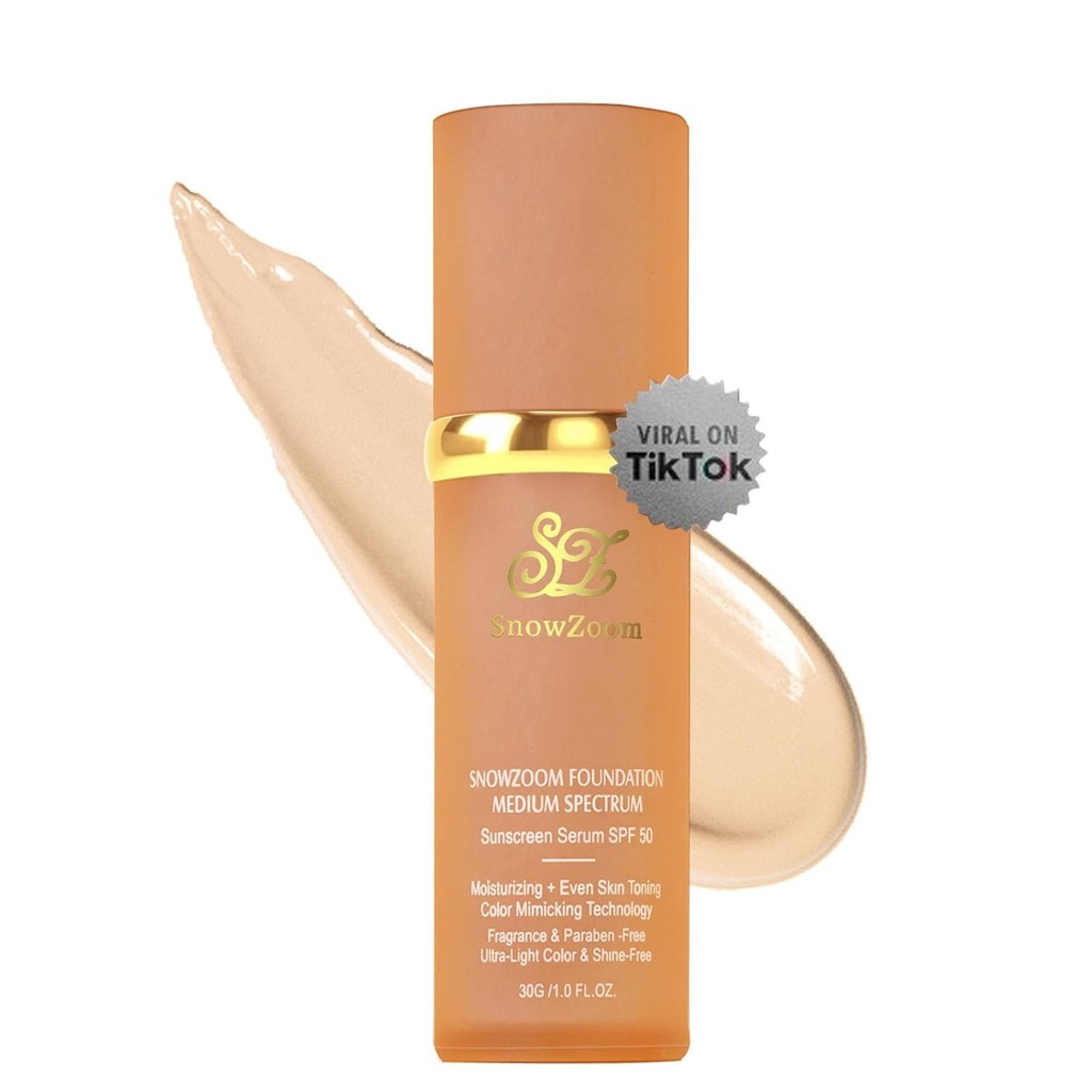 Medium/Light Spectrum-Color Changing Foundation 4 in 1 -with SPF 50+,Hydrating Longwearing & Waterpr