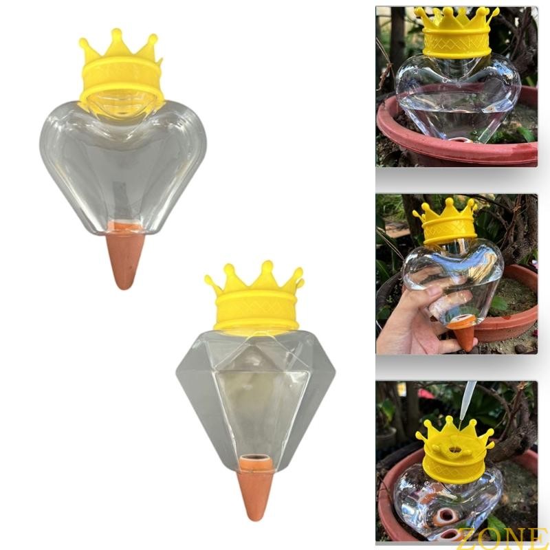 ZONG 2 ชิ้นหัวใจพืชรดน้ํา Globes ชุดน้ํา Globes พืชรดน้ําหลอดไฟรดน้ํา Globes สําหรับในร่มพืชดอกไม้ O