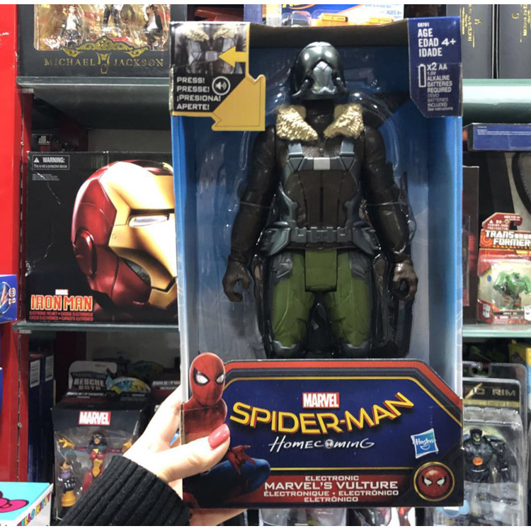 Hasbro Super Marvel Spider-Man 3 Back Party ไฟฉาย Energy ตุ๊กตา Vulture Vulture C0701 เครื่องประดับข