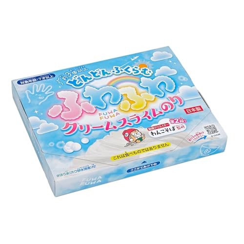 Tomoda Shokai Fluffy Cream Slime Glue Slime Kit Toy Supervised by Wanko Soba ASMR Made in Japan Infl