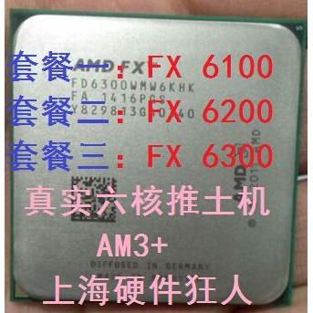 AMD FX 6100 FX-6200 FX-6300 Six-Core AM3+Interface Bulldozer