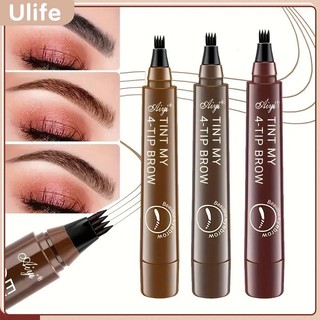 3/1PCS Lápis De Sobrancelha Líquido À Prova D'água De 5 Cores, De Longa Duração, Definição Natural, Maquiagem Barata 4D