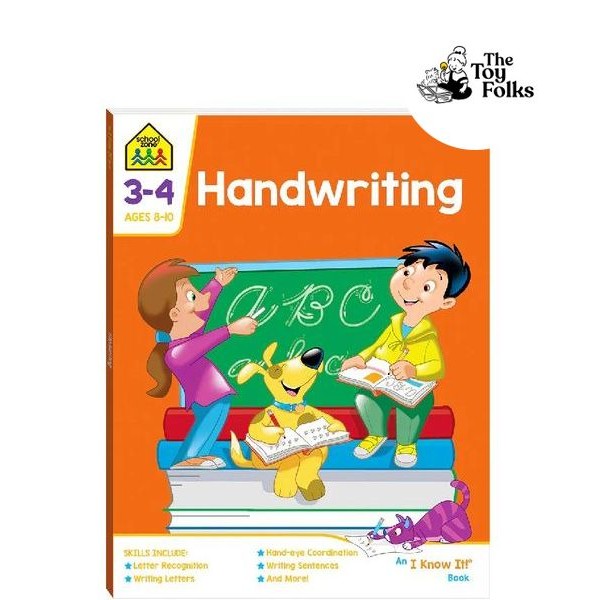 School Zone An I Know It Book Handwriting
