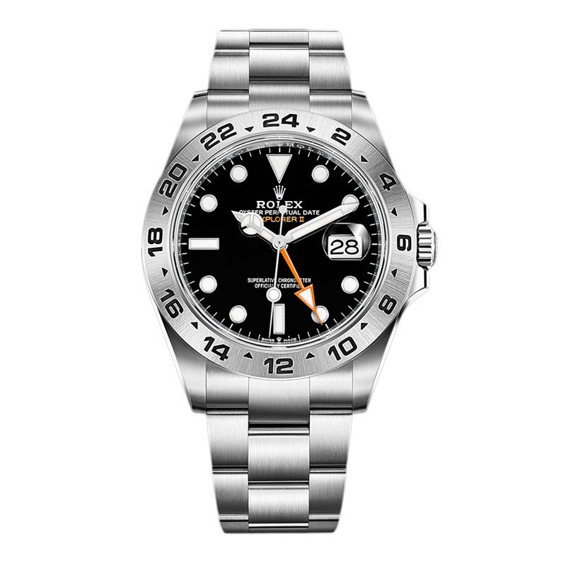 R ROLEX ROLEX นาฬิกา Explorer Type II นาฬิกาผู้ชาย Explorer Luminous สายเหล็กนาฬิกากลไก M226570-0002