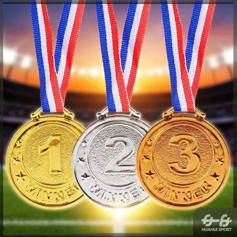 เหรียญรางวัล เหรียญทองเงินบรอนซ์ 1st 2nd 3rd แบบกลม พร้อมสายคล้องคอ สําหรับเด็กนักเรียน เล่นกีฬา thumbnail 7