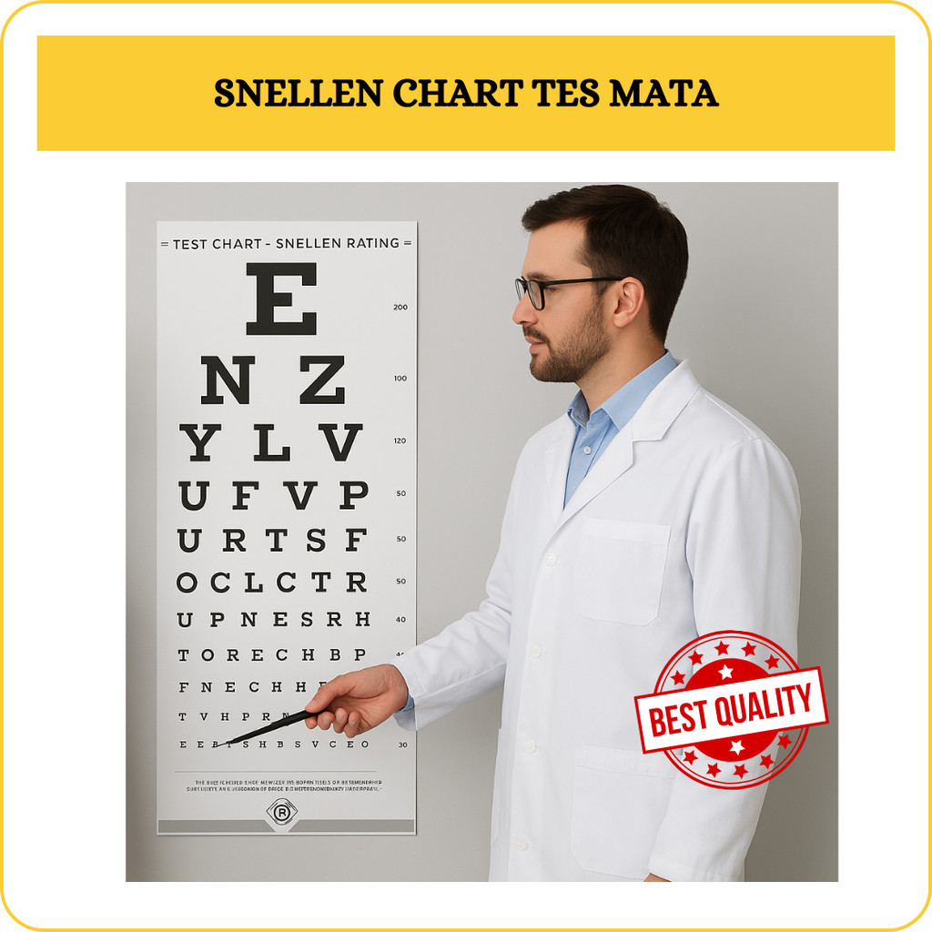 MATA Snellen Chart Eye Visus Test – แผนภูมิตัวอักษรขนาดใหญ่และขนาดเล็กสายตาสั้น Test Hypermetropi Mi