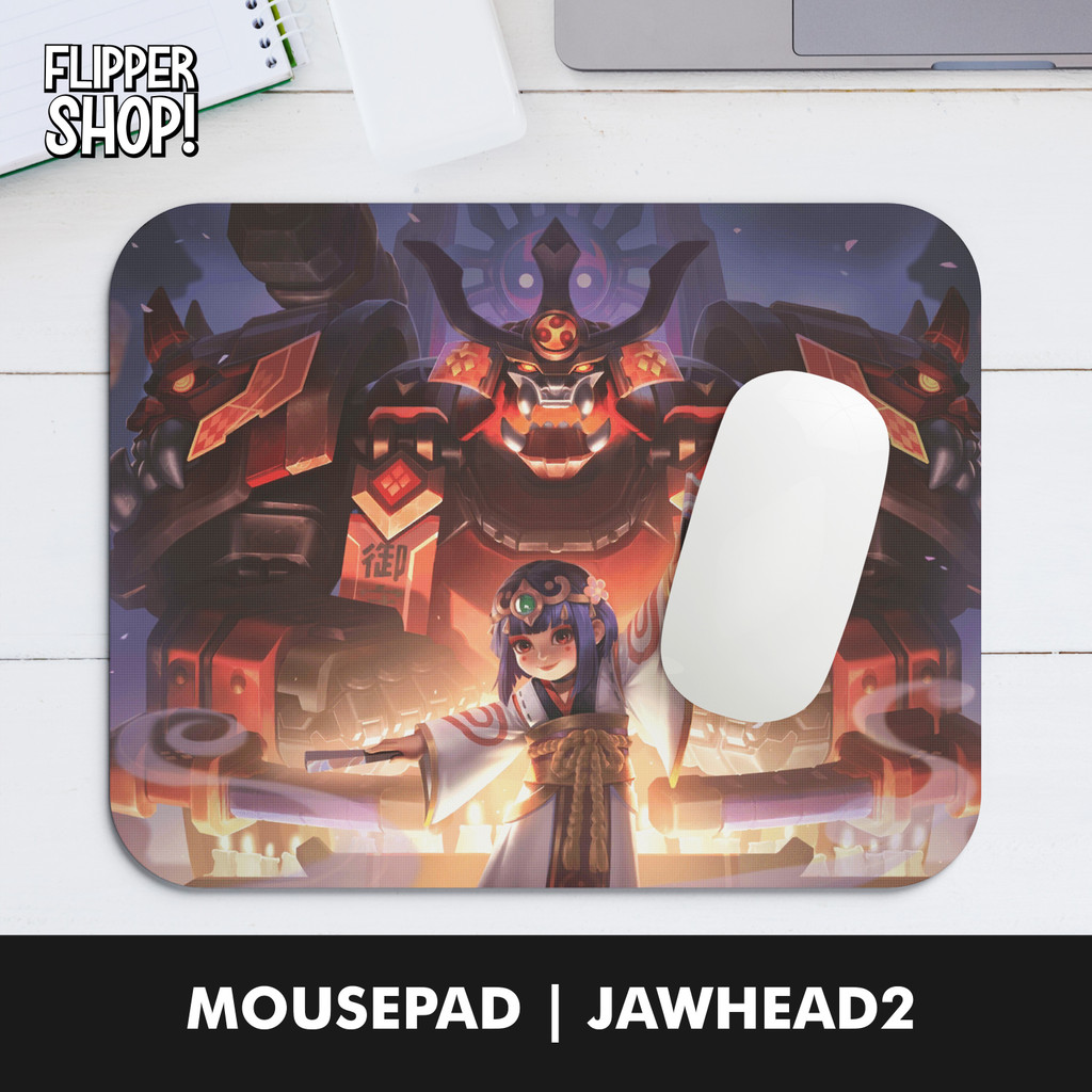 Mobile Legends Hero Jawhead & Edith แผ่นรองเมาส์ Flipper กันลื่น