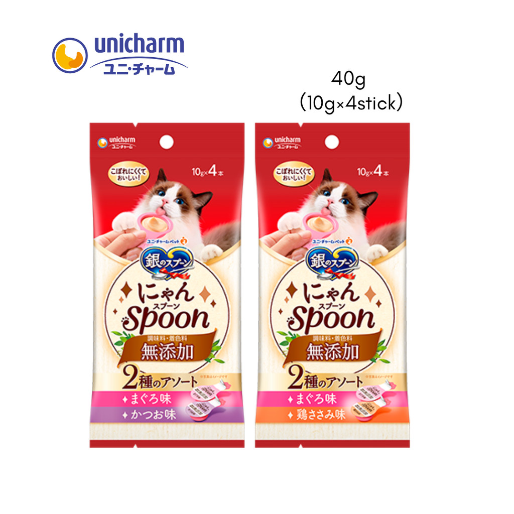Unicharm Silver Spoon Treats Nyan Spoon Additive-free (10g4stick)