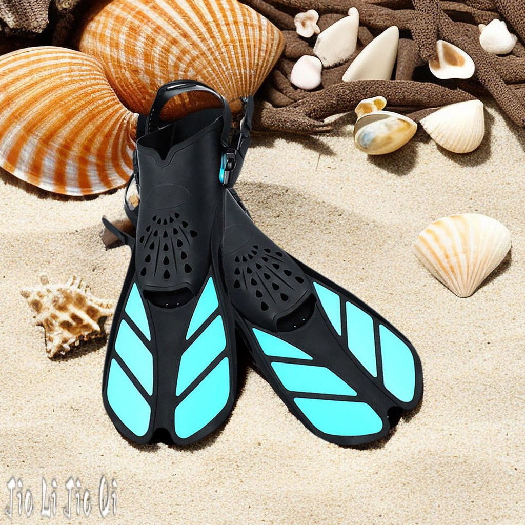ผู้ใหญ่ดําน้ําดูปะการังว่ายน้ํา Fins Anti Slip Lace-up ปรับดําน้ํา Flippers เปลี่ยนสําหรับดําน้ําดํา