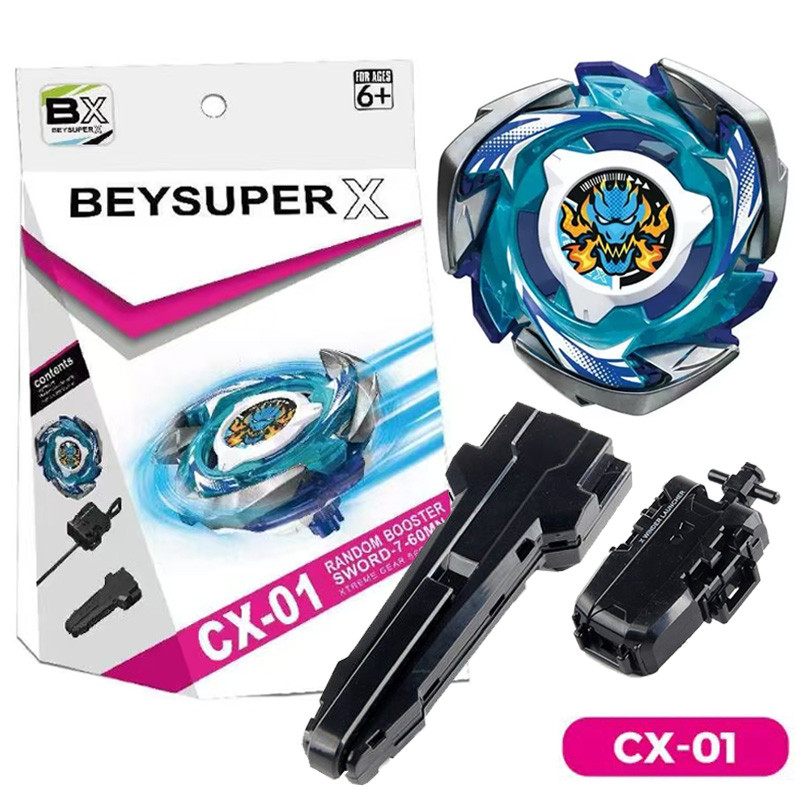 Beyblade, X CX-01 Dran Brave, CX-02 Wizard Ark, CX-03 Percival, CX-04-01, Dark Single Beyblade, with