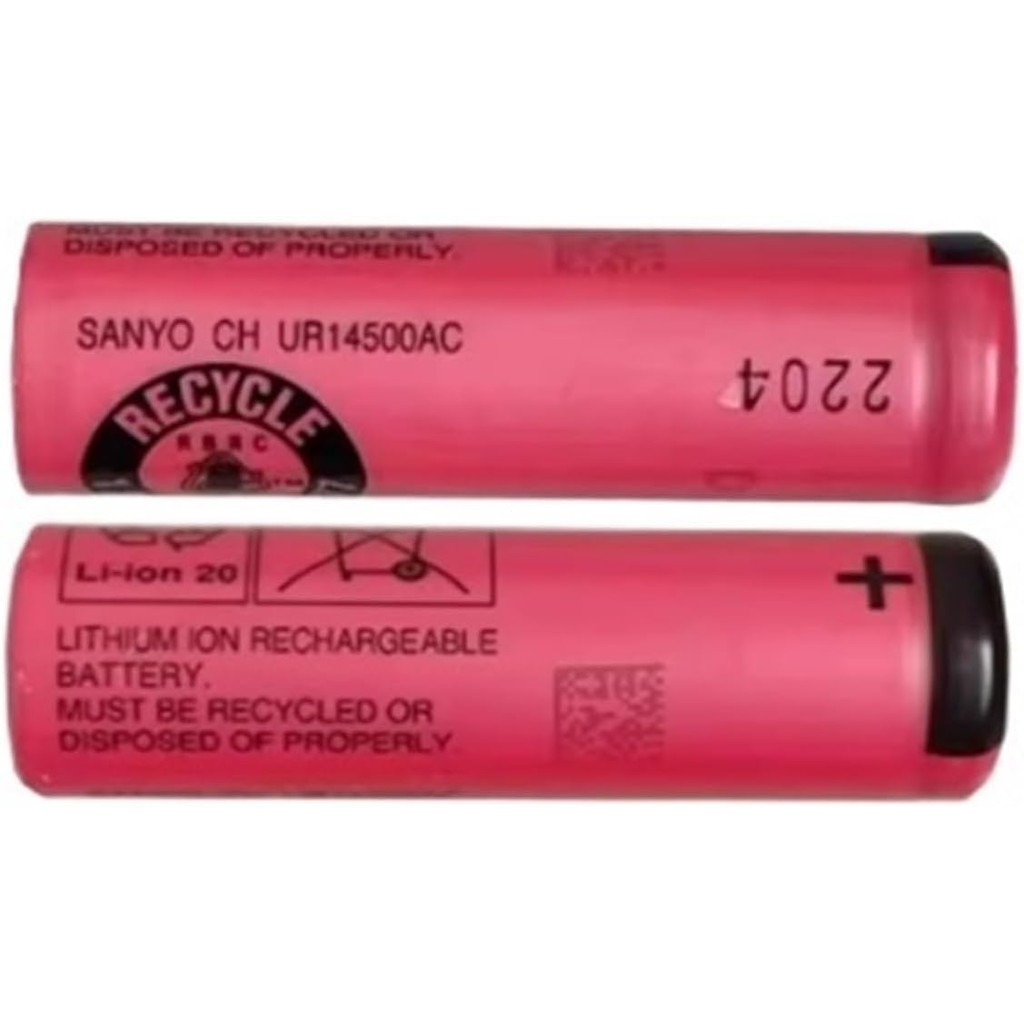 สองแบตเตอรี่ UR14500AC3.7 โวลต์ 740mAh แปรงสีฟันไฟฟ้าเหมาะสําหรับ Braun เหมาะสําหรับ Oral B Pro2 รุ่