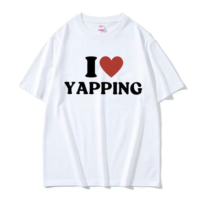2025 ใหม่ Funny I Love Professional Yapper Letter Graphic T เสื้อผู้ชาย OSWS