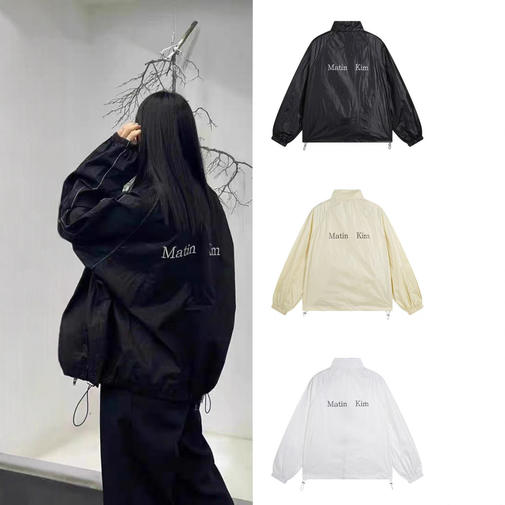 Korea Korea Ma *** Kim Jacket Yu Shuxin Same Style Drawstring Thin Jacket Loose Sunscreen Jacket Cou