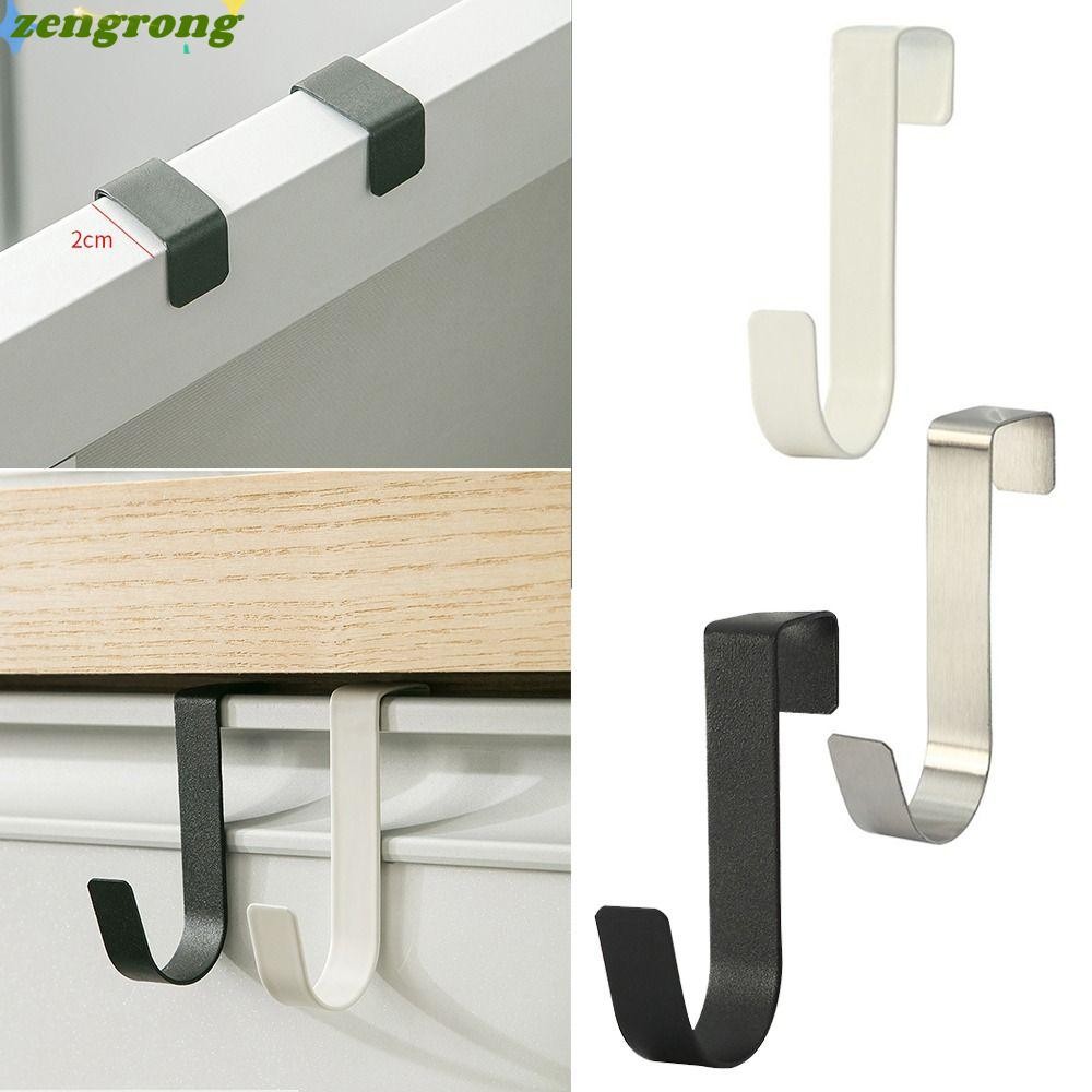 ZENGRONG ตะขอหลังประตู,ประหยัดพื้นที่สแตนเลสตะขอรูปตัว S, Coat Towel Storage Hanger Heavy Duty Towel Organizer Hooks for Kitchen Bathroom