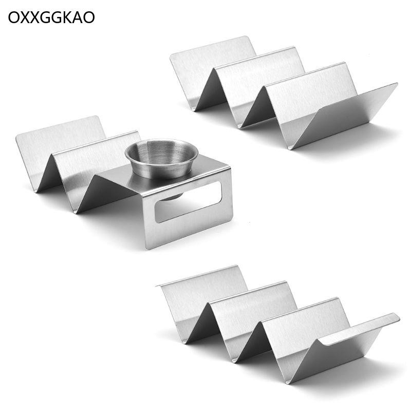 OXXGGKAO Taco ผู้ถือขาตั้งสแตนเลส Taco สําหรับแผ่น Shell Taco สําหรับ Home และ Restau