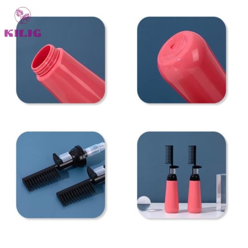 Hgth หวีโคโลริ่งผมขวดย้อมผมที่ว่างเปล่าพร้อมแปรง Applicator Dispensing Salon HOT