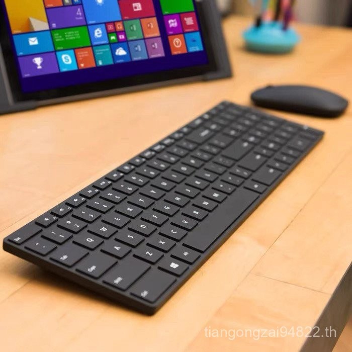 Microsoft Designer คีย์บอร์ดบลูทูธ 3 โหมดรองรับ Apple ipad Ultra-Light แท็บเล็ตแบบพกพาโน้ตบุ๊คโทรศัพ