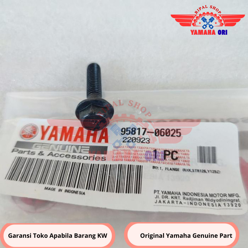 Original Rx King Upper เบรค Master Clamp Bracket Bolt 95817-06025