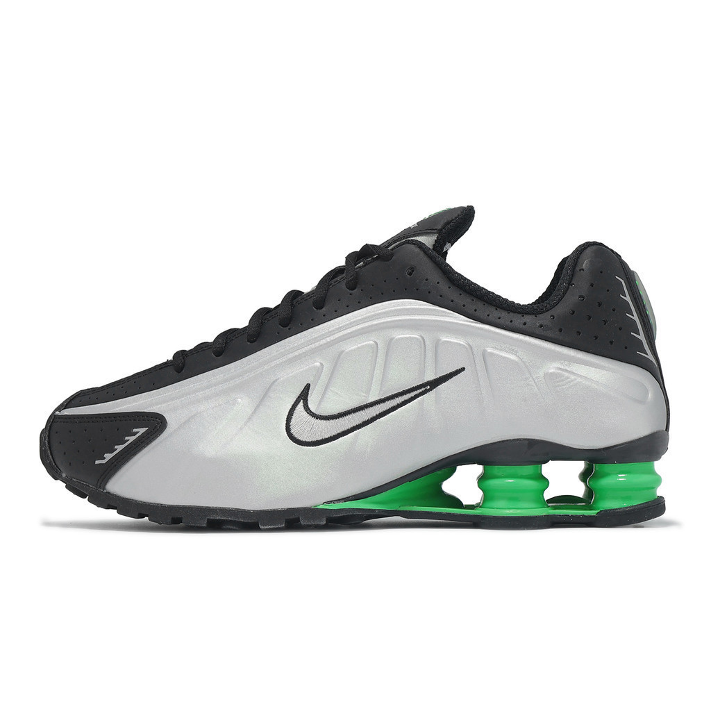 Nike Casual Shoes Shox R4 Mens Black Silver Green Spring Retro [ACS] HQ1988-006