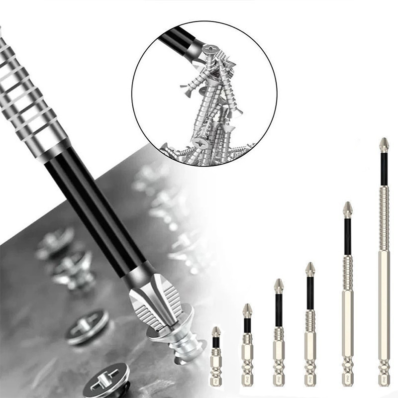 ดอกสว่านไขควงแม่เหล็ก 5 ชิ้น กันลื่น 25 50 65 70 90 150 มม ชุดดอกไขควง เหล็กอัลลอยด์ ทนทานต่อแรงกระแทก จัดส่งจากกรุงเทพฯ - รูปที่ 3