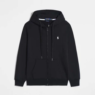 Pony Hooded RL เสื้อสเวตเตอร์ถักกางเกงสีทึบปักหลวมขนาดใหญ่ Paul เสื้อโปโลผู้ชาย LF เสื้อกันหนาว FNXX
