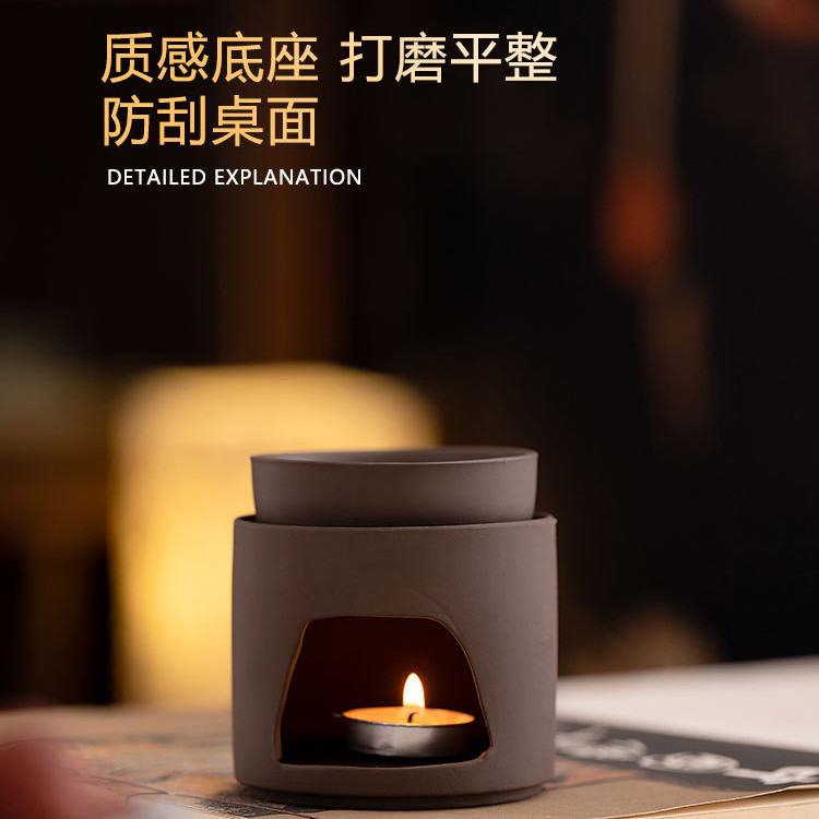 【Yuanyi】เครื่องหอมเซรามิก หลายฟังก์ชัน ใช้แห้งเผาได้ เตาเผาผงเครื่องหอม ฐานอุ่นชา โคมน้ำมันหอมระเหย สำหรับห้องนั่งเล่น โต๊ะน้ำชา/紫陶香薰爐 ราคา ถูกที่สุด ดีลบีเคเค แกลเลอรีภาพที่ 4