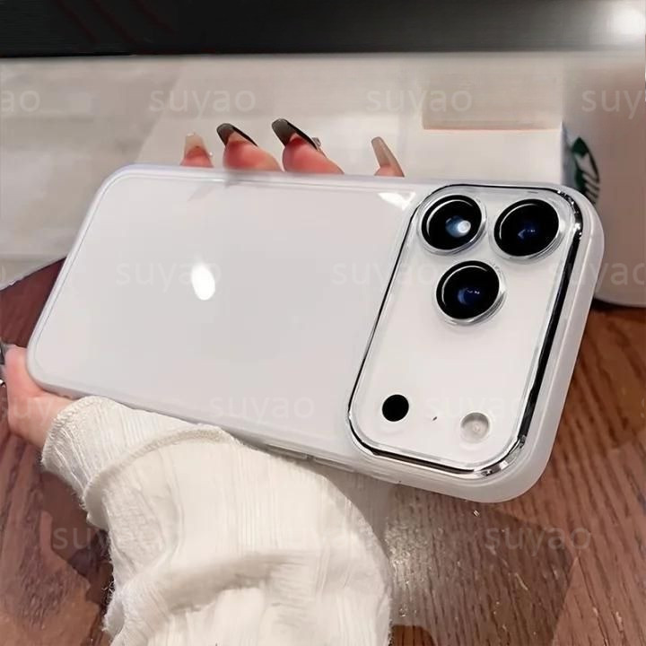 สําหรับ iPhone 17 Pro Max ProMax Air เคสโทรศัพท์สแควร์ Clear Soft ปลอก iPhone17ProMax iPhone17Pro กันกระแทก TPU ซิลิโคนชุบโปร่งใสแฟชั่นปกหลัง ราคา ถูกที่สุด ดีลบีเคเค แกลเลอรีภาพที่ 4