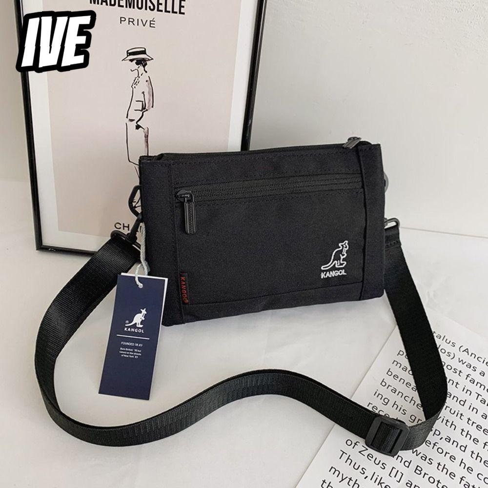 Iveyoung กระเป๋าสะพายไหล่, กระเป๋า Messenger ทนทานซิป, สายสะพายไหล่ปรับได้แฟชั่นกระเป๋าสะพายข้างกระเป๋าเดินทาง