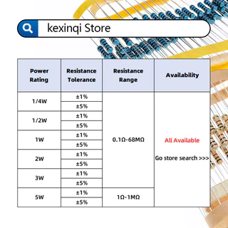 (50 ชิ้น) 1/2W ตัวต้านทานฟิล์มโลหะ 1% ตัวต้านทานฟิล์มคาร์บอน 5% 110R~910R 120R 220R 330R 510R 680R 150R 390R 470R Ohm Resistance