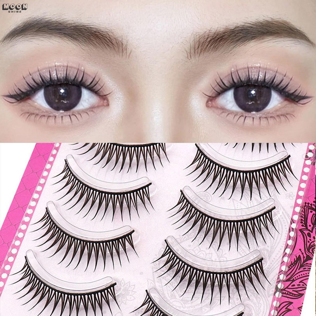 ขนตาปลอมสไตล์ A นํากลับมาใช้ใหม่ Wispy Strip Eyelashes สบายสําหรับสวมใส่ตลอดทั้งวัน