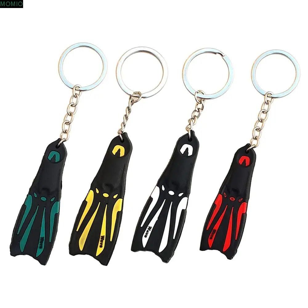 MXMIO ดําน้ํา Fin Key Chain, ซิลิโคนเหล็กท่อง Sailing Flippers Key Chain, Creative จี้เครื่องประดับ 