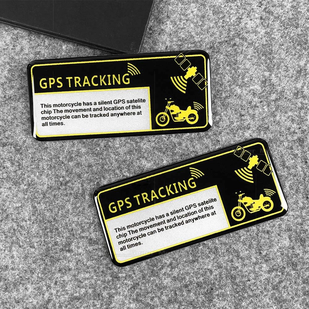 3D สติกเกอร์รถจักรยานยนต์สะท้อนแสง GPS TRACKING ระบบเตือนการแข่งรถ Lable จักรยานจักรยาน Decals กันน้ําสําหรับ Honda Yamaha Suzuki KTM QJMOTOR VinFast