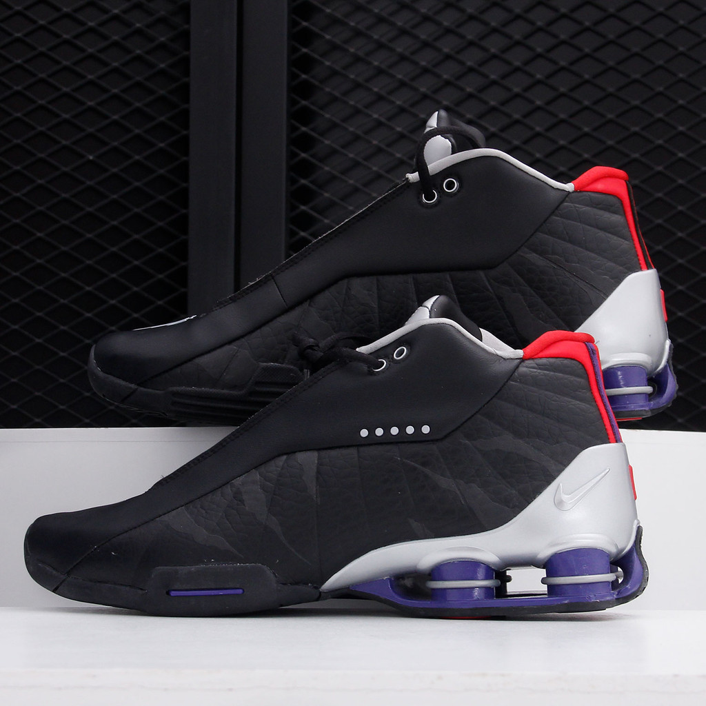 Nike/Nike ของแท้ 2021 สไตล์ใหม่ Shox BB4 รองเท้าบาสเก็ตบอลกันกระแทกคอลัมน์อากาศของผู้ชาย CD9335-002