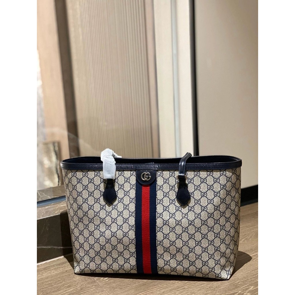 [** ข้อเสนอพิเศษ] Ophidia Ophidia Series Medium GG tote Bag tote Large Capacity Shopping Bag Commute