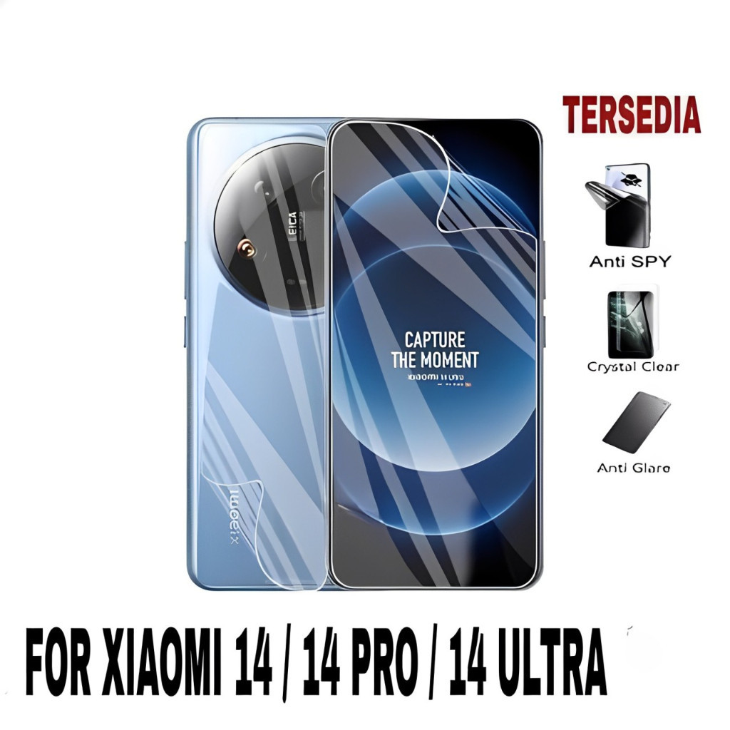 ไฮโดรเจลป้องกันรอยขีดข่วน XIAOMI REDMI A4/A5/NOTE 14 4G/NOTE 14 5G/NOTE 14 PRO 5G/NOTE 14 PRO+ 5G/MI