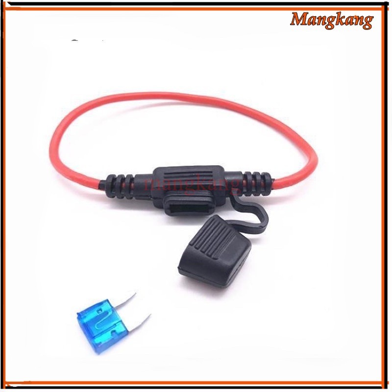 ส่งใวมาก กระบอกเสียบฟิวส์รถยนต์ มีฝาปิดกันน้ำสายไฟ 16 AWG Fuse ใส่ฟิวส์รุ่น standard－×กล่องฟิวส์ ชนิด แท้ราคาโรงงาน
