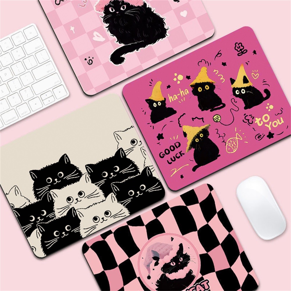 แผ่นรองเมาส์ Mouse Pad แผ่นเล็ก210*260mm/200*200mm ที่รองเม้าส์ กันน้ำ ลายการ์ตูน ทนทาน ซักได้ หนานุ