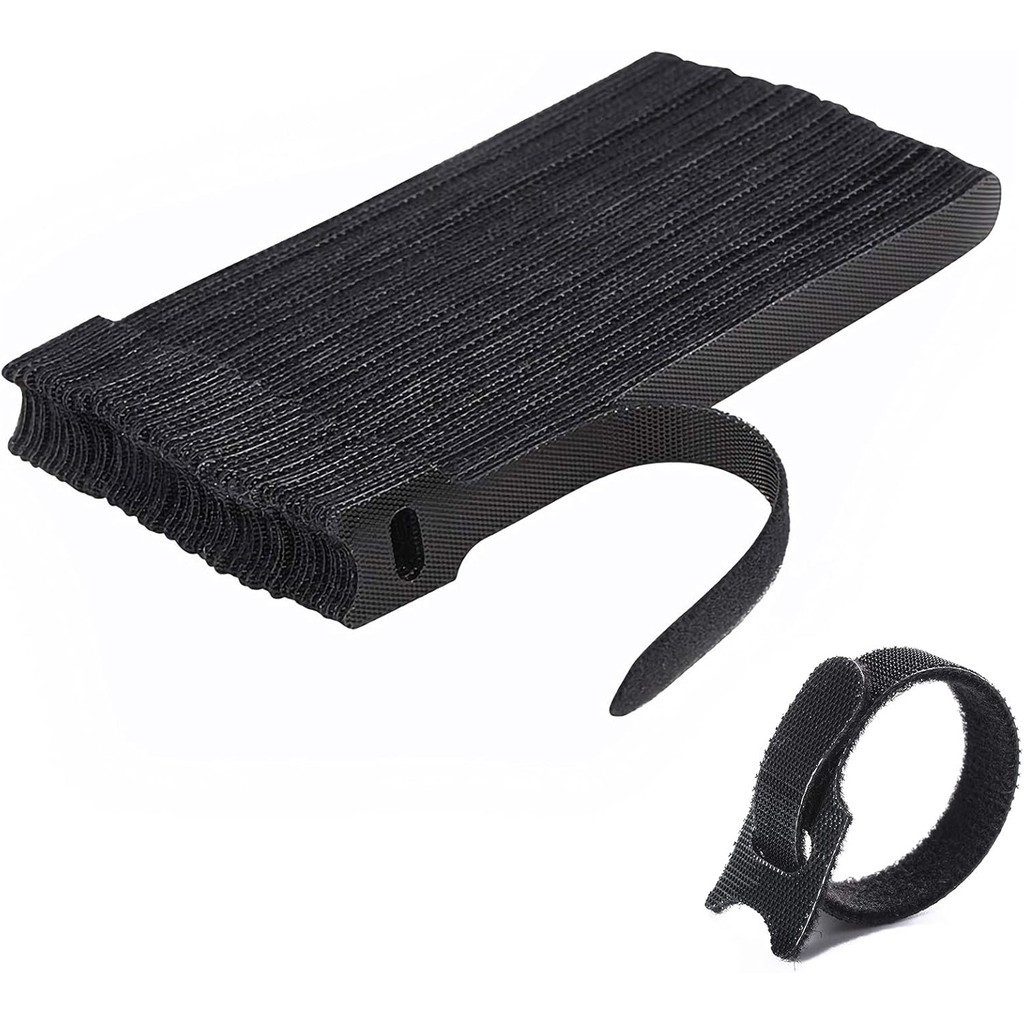 JeoPoom Attache Cable[50 Pcs], Sangles Sangles Câble, Réutilisables Serre Cable, Organisateur Rangem